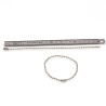 Lot de 100 chaînettes boule avec attaches grain de riz
