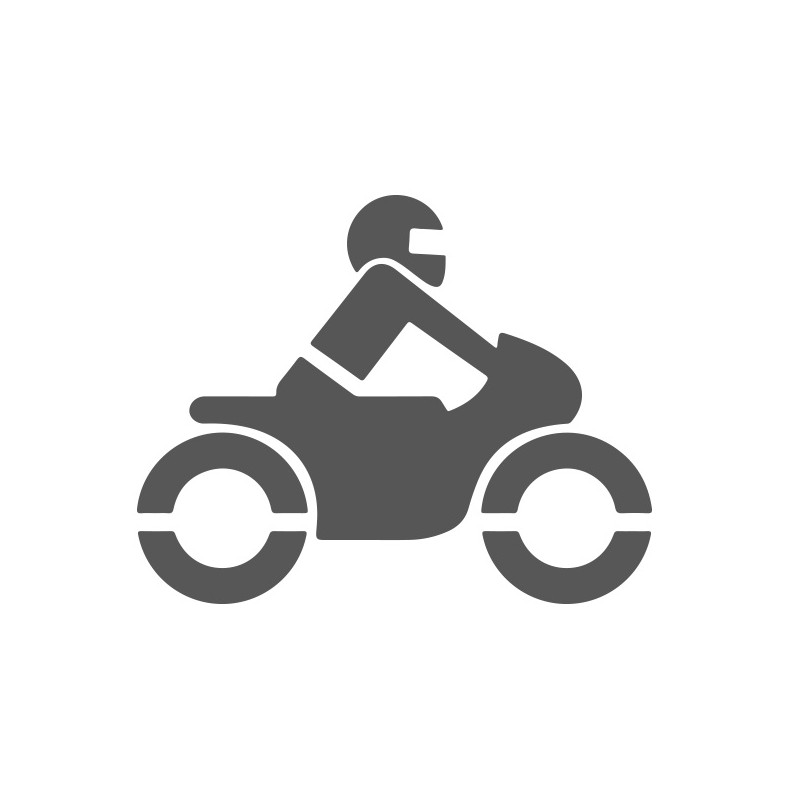 Pochoir pictogramme motard en pvc