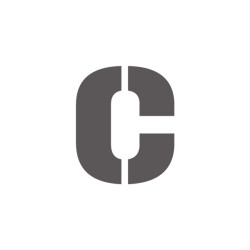 Pochoir lettre C minuscule en pvc