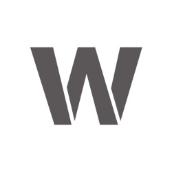 Pochoir lettre W minuscule en pvc