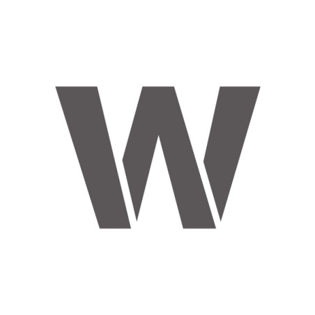 Pochoir lettre W minuscule en pvc