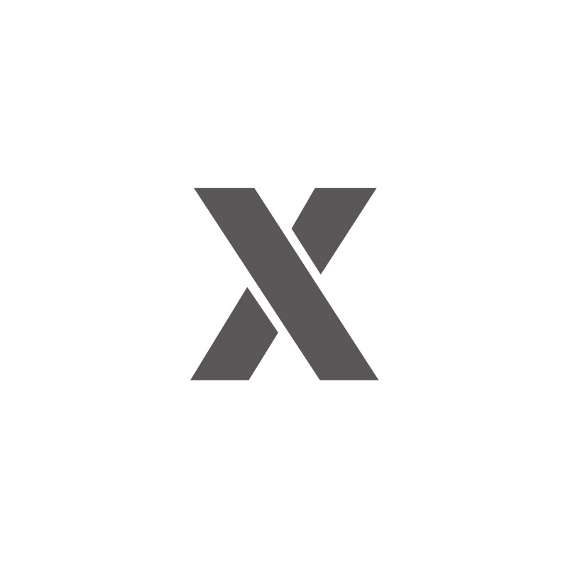 Pochoir lettre X minuscule en pvc