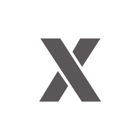 Pochoir lettre X minuscule en pvc