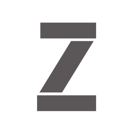 Pochoir lettre Z majuscule en pvc