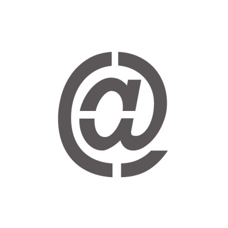 Pochoir arobase en pvc