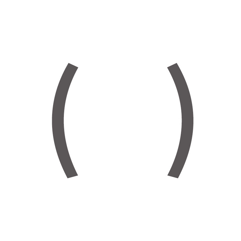 Pochoir parenthèse en pvc