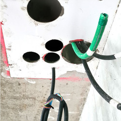 Gabarit de pose de gaine technique