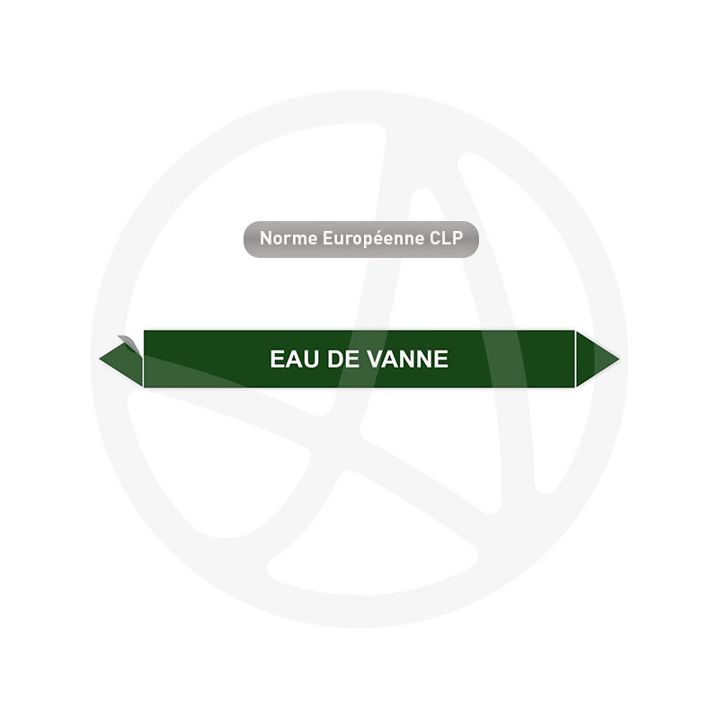 Marqueur de tuyauterie CLP Eau de vanne