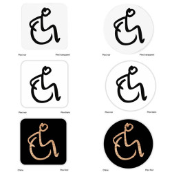 Fond plexiglas pour pictogramme