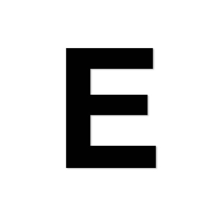 Lettre découpée laser : E