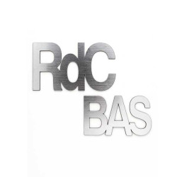 Lettres découpées laser : RDC BAS