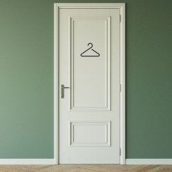 Pictogramme découpé au laser : VESTIAIRE