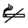 Pictogramme découpé au laser : INTERDICTION DE FUMER