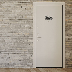 Numéro découpé au laser : TREIZE