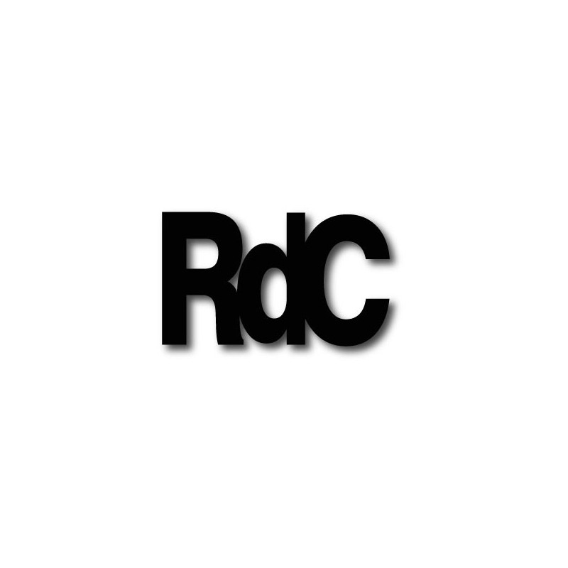Lettres découpées laser : RDC