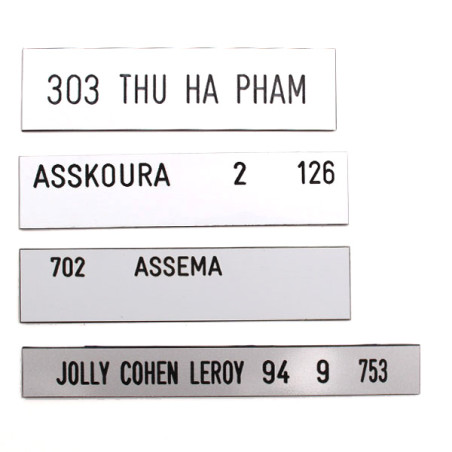 étiquette normalisée de boite aux lettres