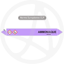 Marqueur de tuyauterie CLP Ammoniaque