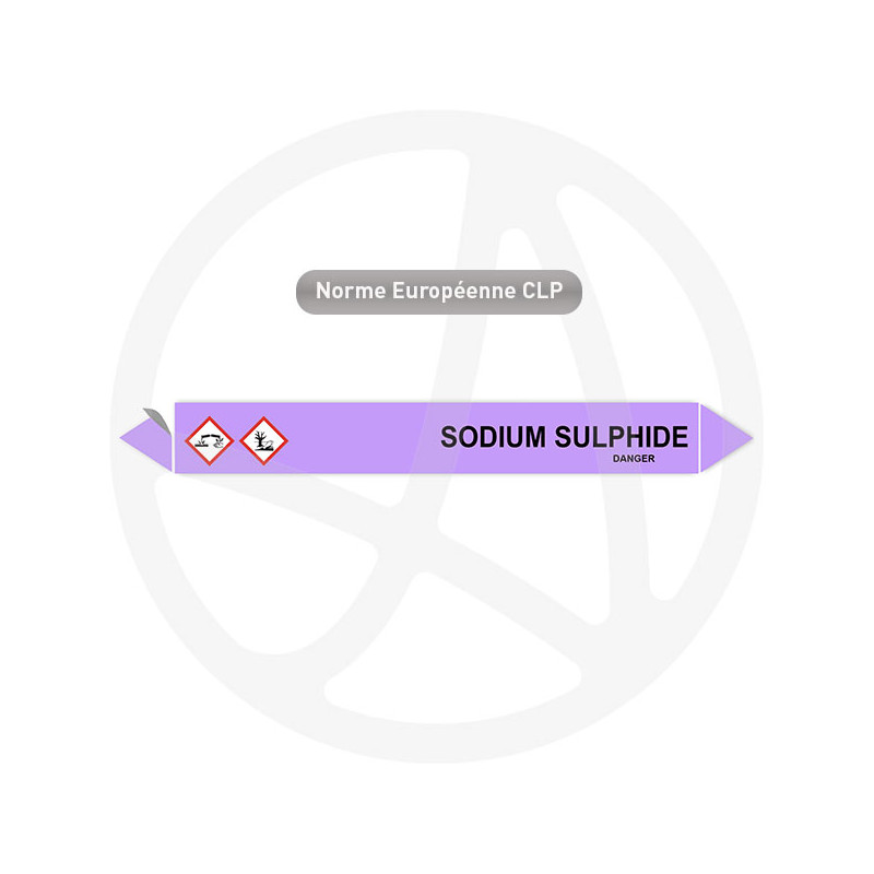 Marqueur de tuyauterie CLP Sodium sulphide