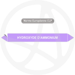 Marqueur de tuyauterie CLP Hydroxyde d'ammonium