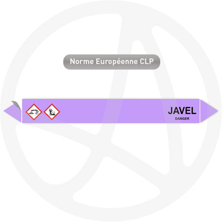 Marqueur de tuyauterie CLP Javel