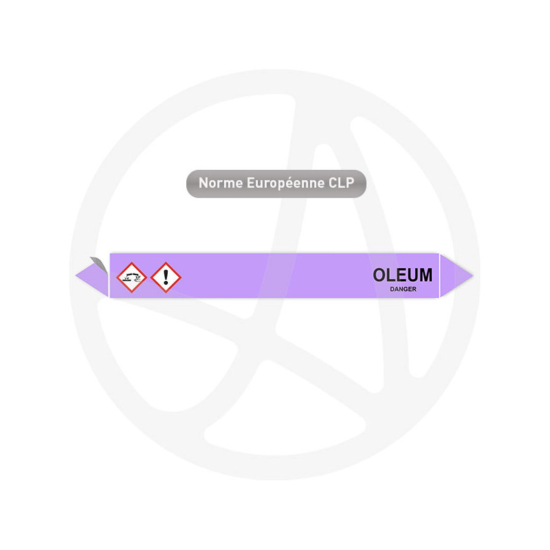 Marqueur de tuyauterie CLP Oléum