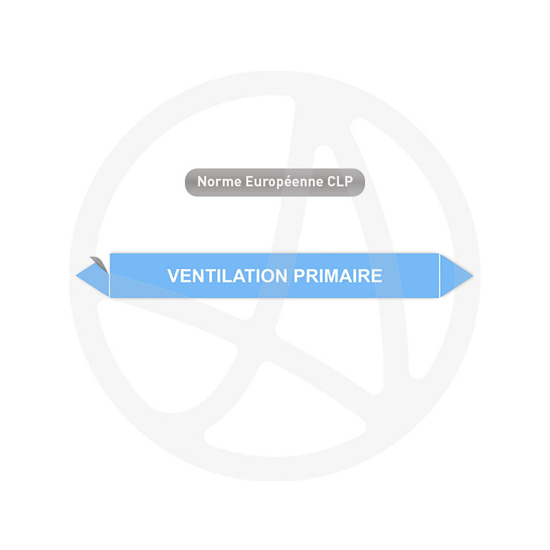 Marqueur de tuyauterie CLP Ventilation primaire