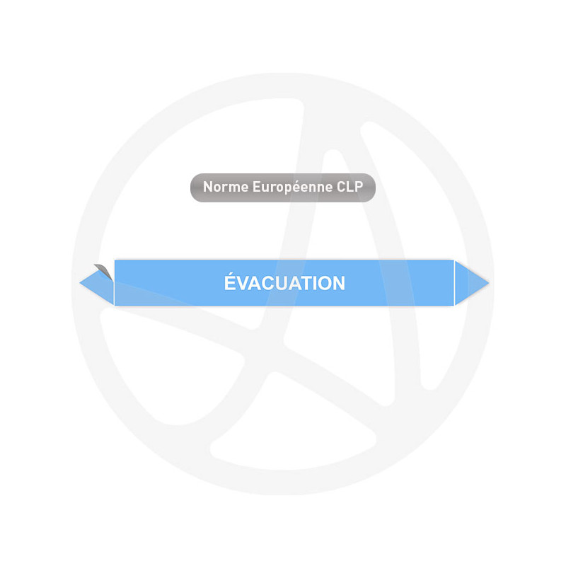 Marqueur de tuyauterie CLP Evacuation