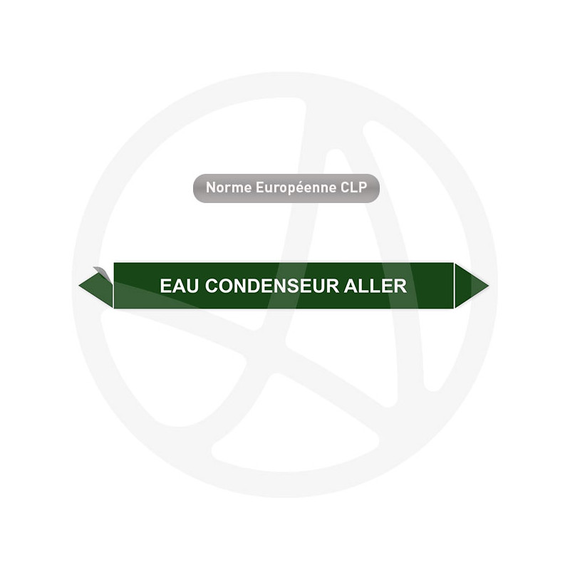 Marqueur de tuyauterie CLP Eau condenseur aller