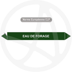 Marqueur de tuyauterie CLP Eau de forage