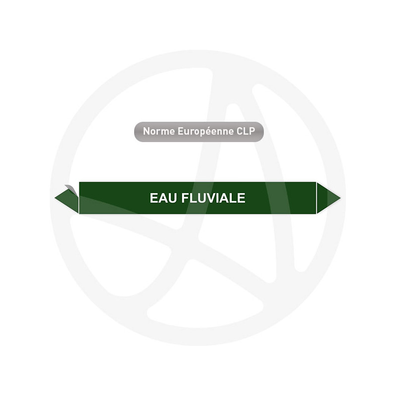 Marqueur de tuyauterie CLP Eau fluviale