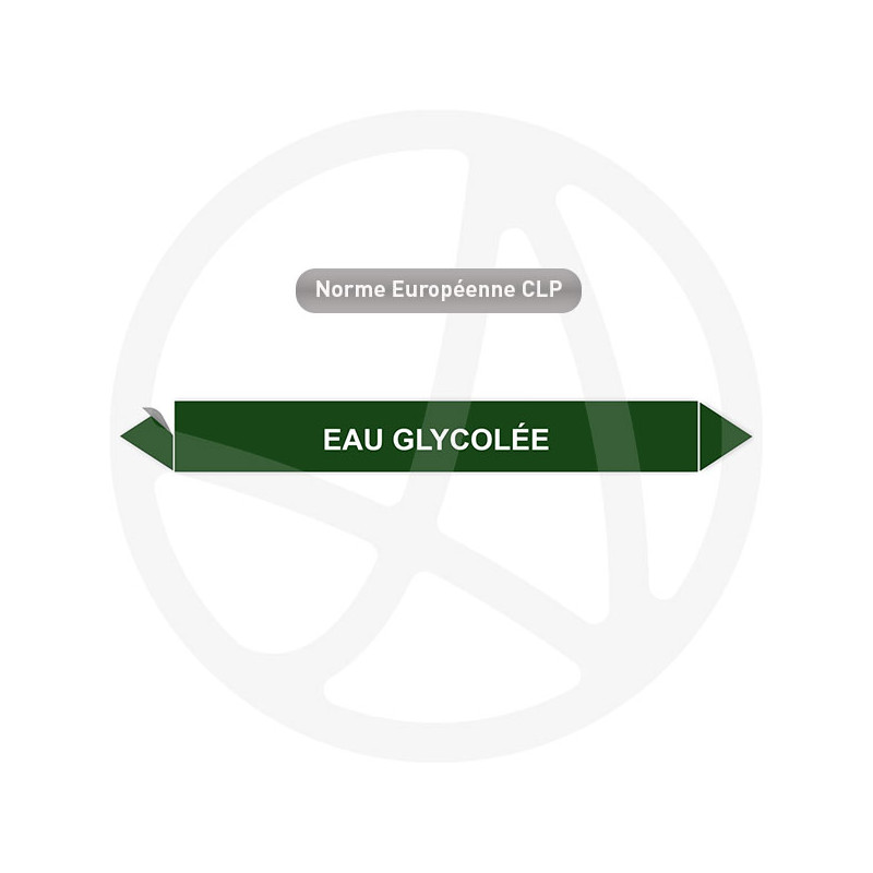 Marqueur de tuyauterie CLP Eau glycolée