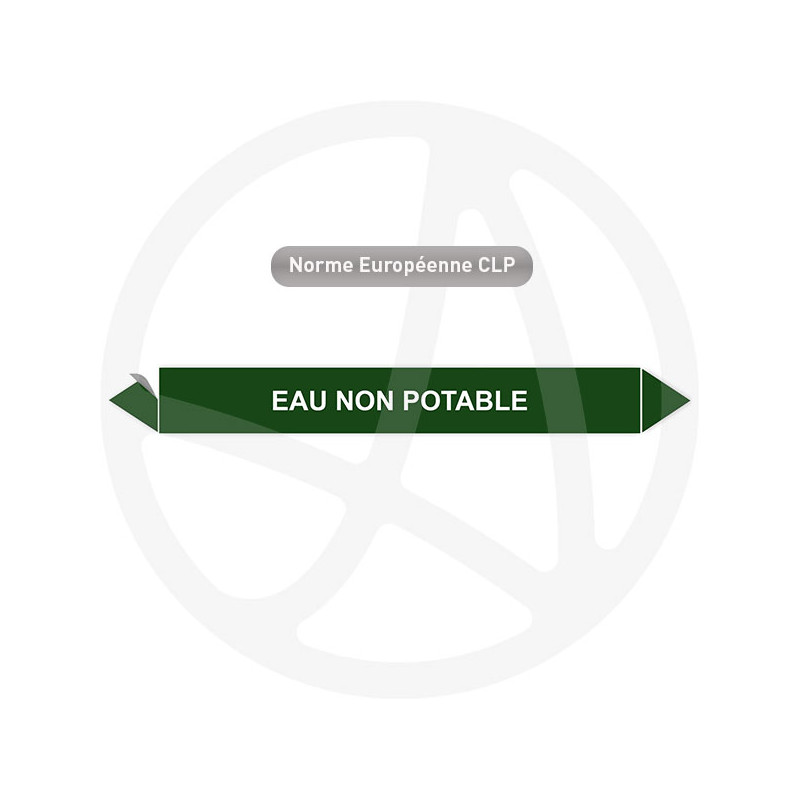 Marqueur de tuyauterie CLP Eau non potable