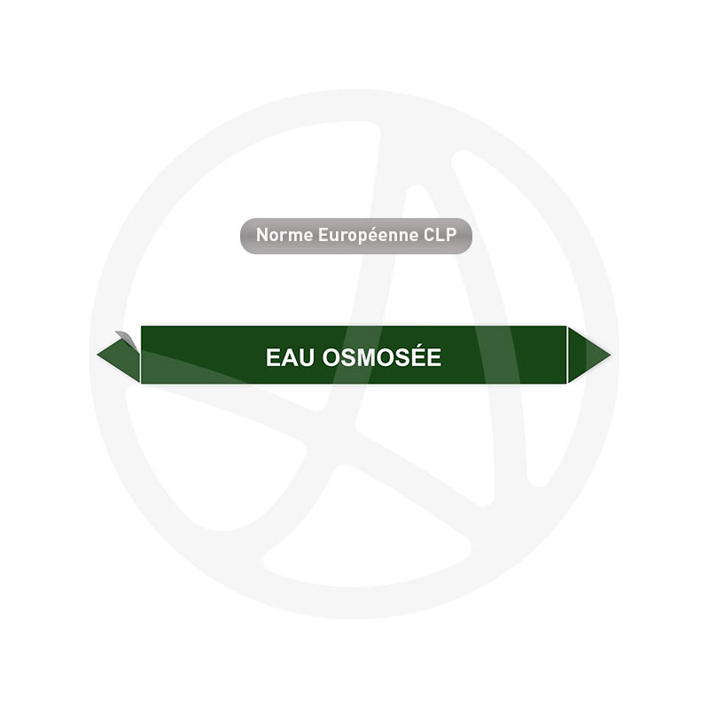 Marqueur de tuyauterie CLP Eau osmosée