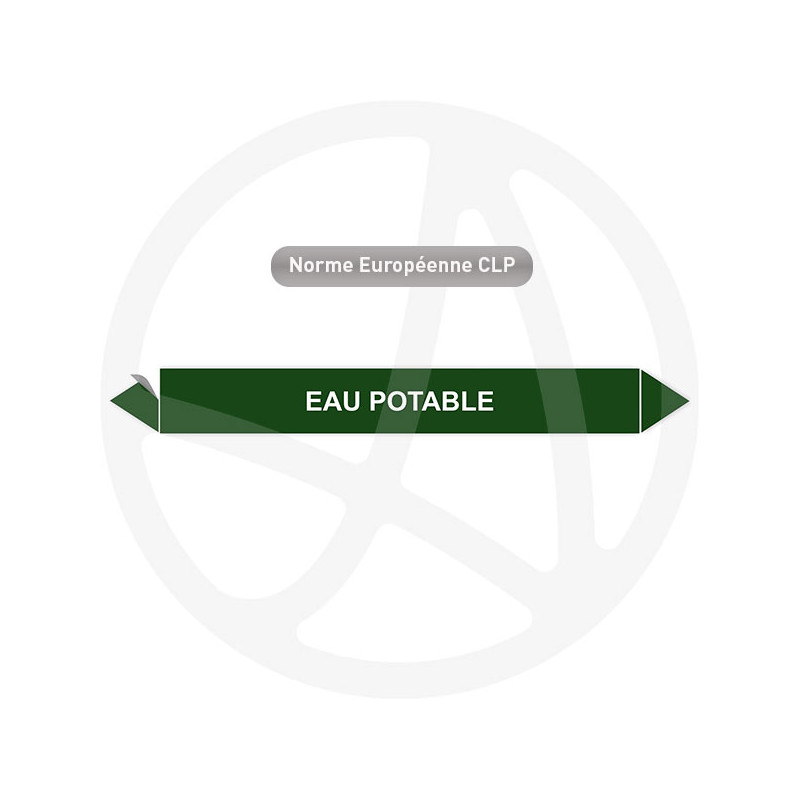 Marqueur de tuyauterie CLP Eau potable