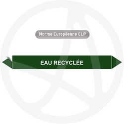 Marqueur de tuyauterie CLP Eau recyclée