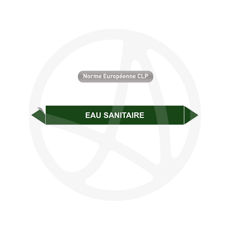 Marqueur de tuyauterie CLP Eau sanitaire
