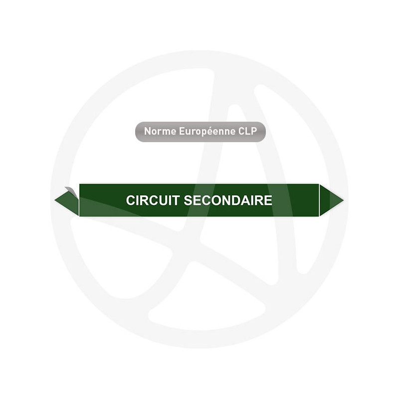 Marqueur de tuyauterie CLP Circuit secondaire