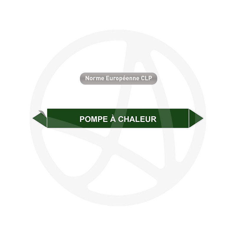 Marqueur de tuyauterie CLP Pompe à  chaleur