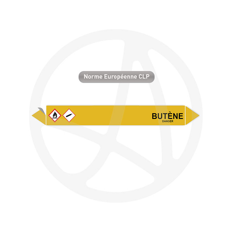 Marqueur de tuyauterie CLP Butène