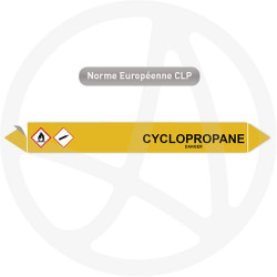 Marqueur de tuyauterie CLP Cyclopropane