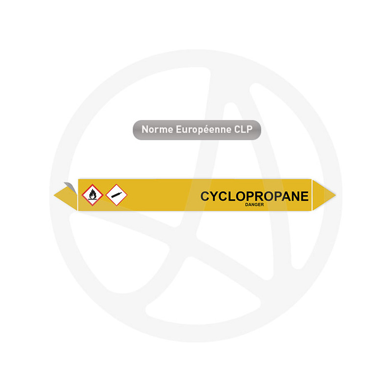 Marqueur de tuyauterie CLP Cyclopropane