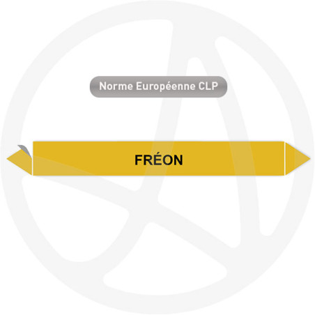 Marqueur de tuyauterie CLP Fréon