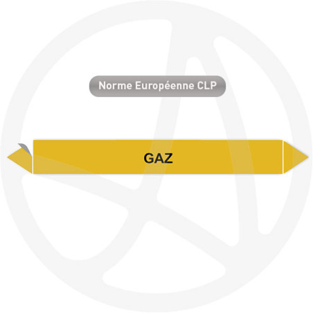 Marqueur de tuyauterie CLP Gaz