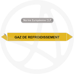 Marqueur de tuyauterie CLP Gaz de refroidissement