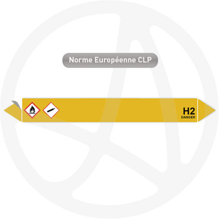 Marqueur de tuyauterie CLP H2