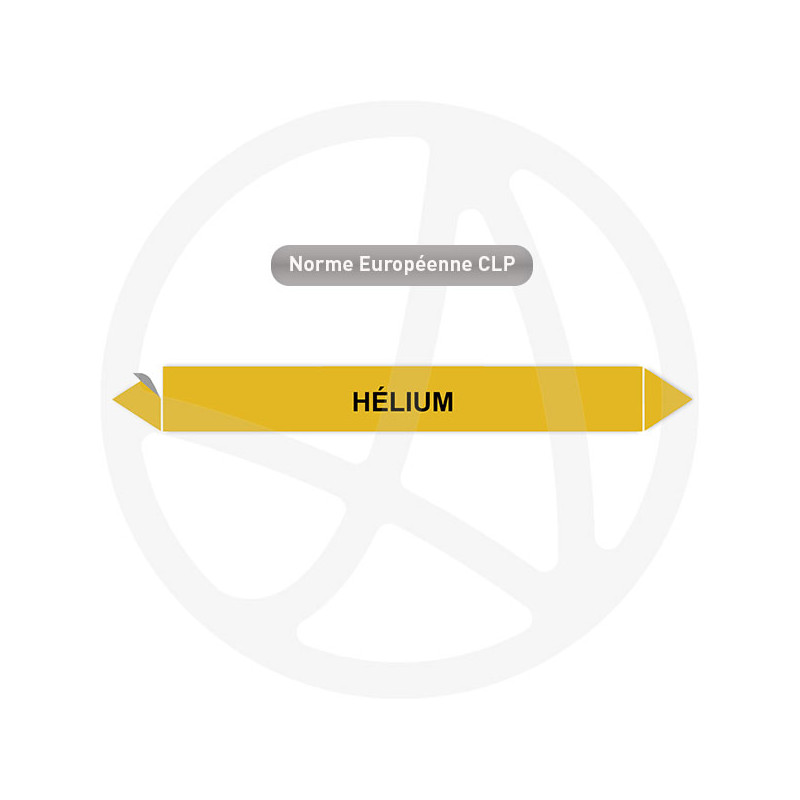 Marqueur de tuyauterie CLP Hélium