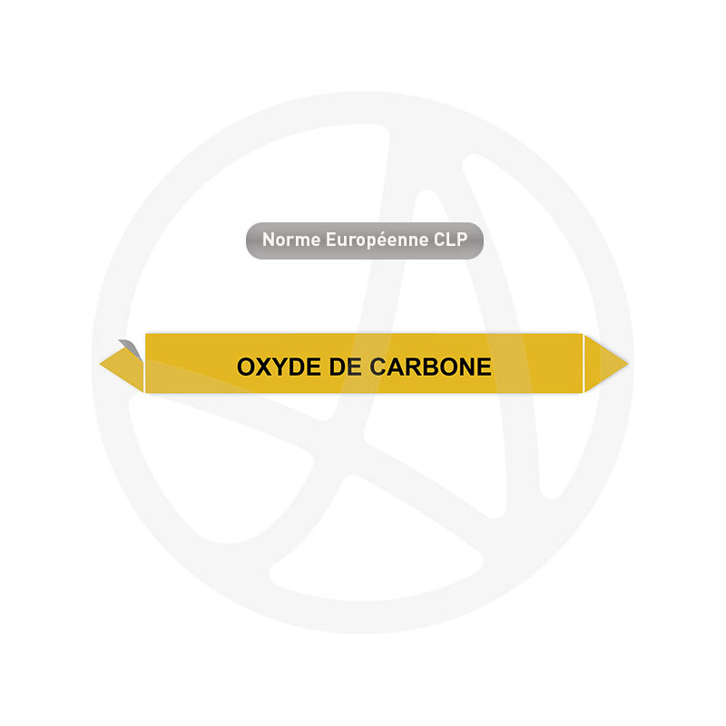 Marqueur de tuyauterie CLP Oxyde de carbone