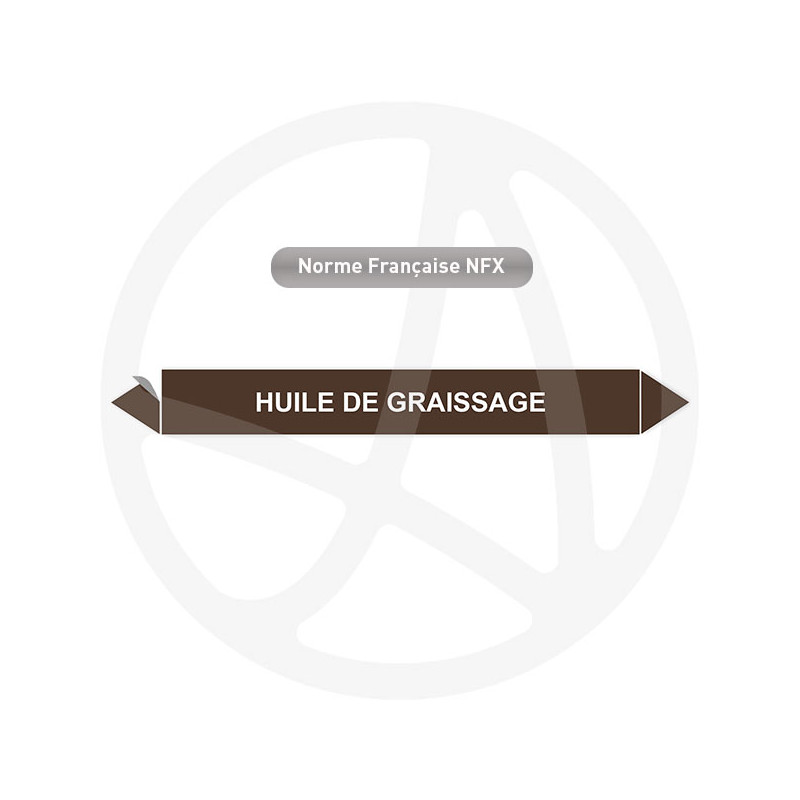 Marqueur de tuyauterie CLP Huile de graissage