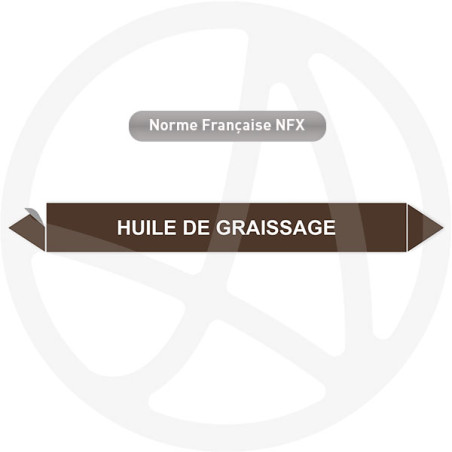 Marqueur de tuyauterie CLP Huile de graissage