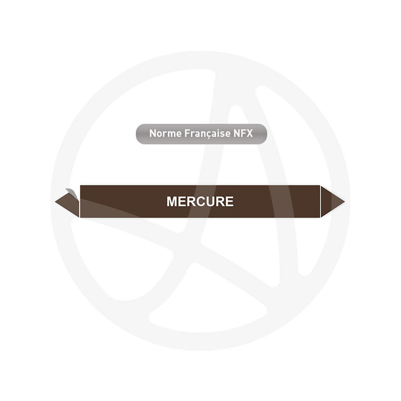 Marqueur de tuyauterie CLP Mercure